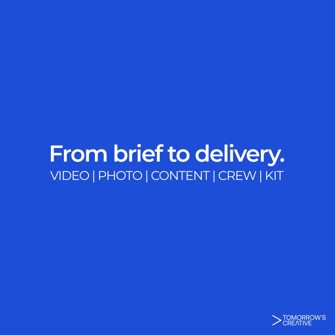From brief to delivery, we bring together the creativity, crew and kit needed to make production happen.
Video. Photography. Social content. Experienced crew. Professional equipment.
Whether you need a complete production or additional support for an existing team, Tomorrow’s Creative can build the right setup around your project—wherever it takes place.
Tomorrow’s Creative — Your National Production Partner.
#TomorrowsCreative #NationalProductionPartner #VideoProductionUK #PhotographyUK #ContentProduction #ProductionCrew #CreativeAgency #ContentThatConverts